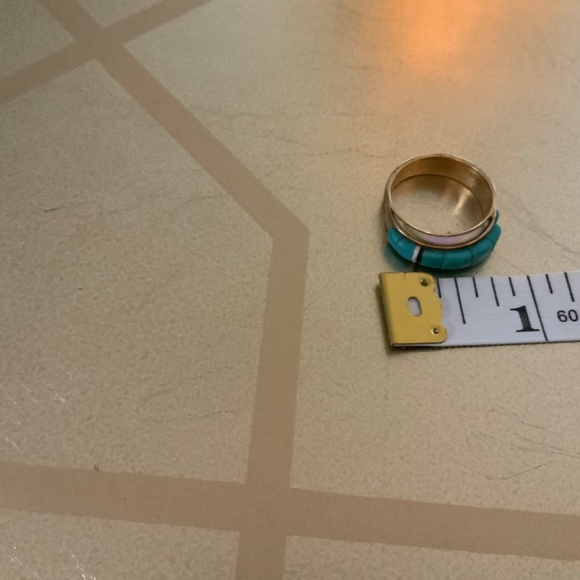 Authentic Turquoise Band Vintage Ring 6.5 - Picture 8 of 11